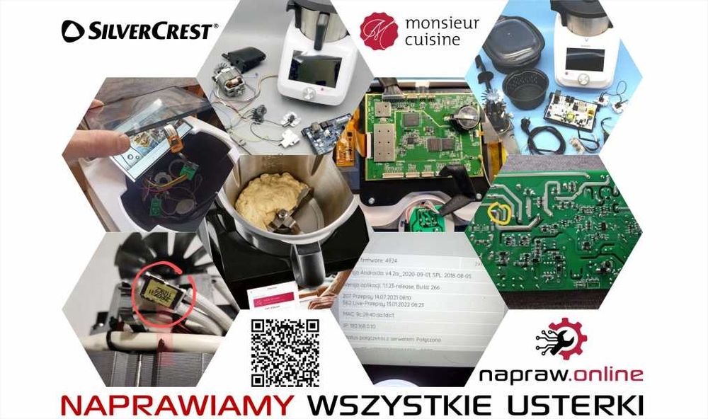 Szybka NAPRAWA 1-3 dni Lidlomix, Monsieur Cuisine, SilverCrest, GWARANCJA 6 m-cy na naprawę.