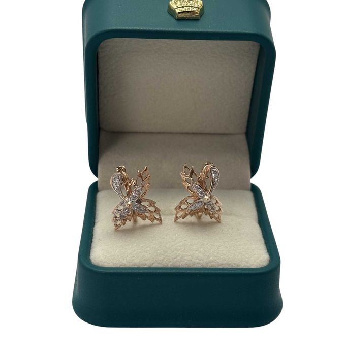 Piękne złote kolczyki 4.00 G 585