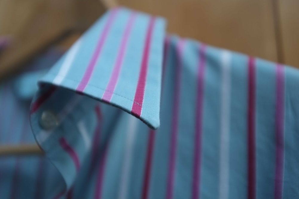 elegancka błękitna koszula Hawes and Curtis ekskluzywna designerska