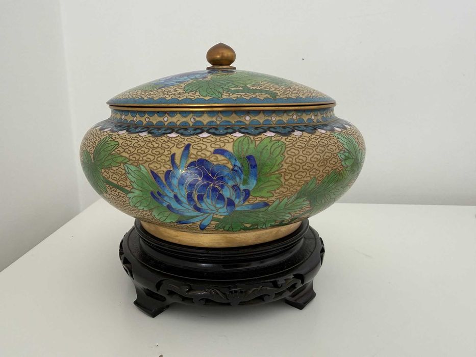 Par de caixas chinesas em Cloisonné