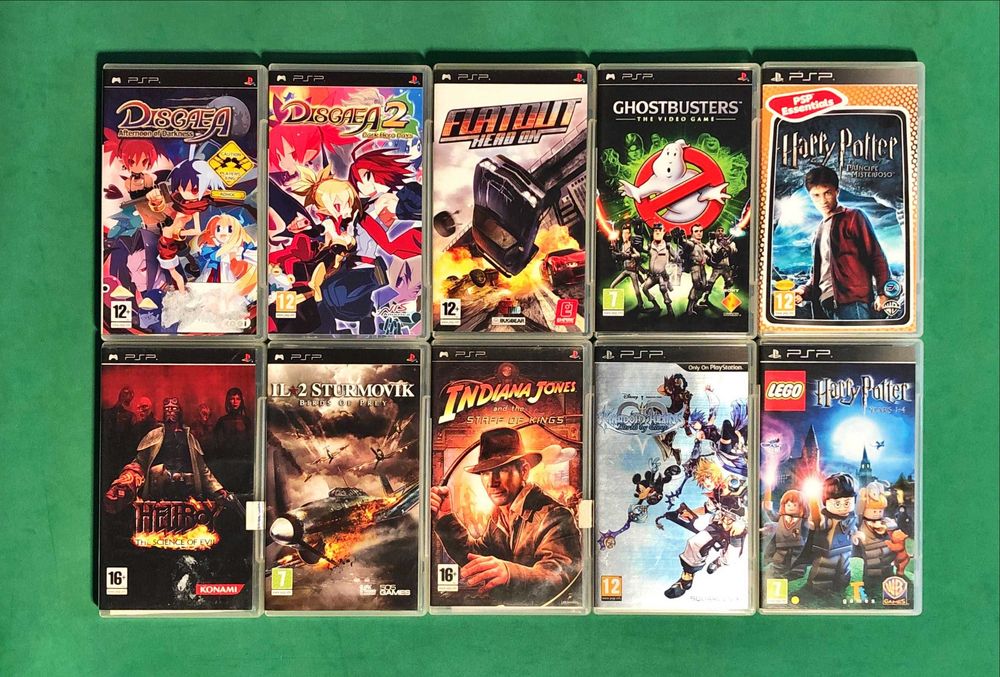 PLAYSTATION Portátil PSP Breath Dead Disgaea Hearts Lego Taxi Warriors