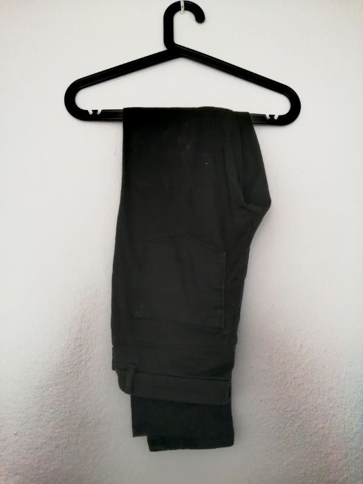Czarne spodnie rurki H&M 36