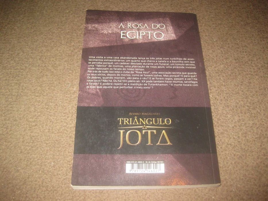 Livro do Triângulo Jota "A Rosa do Egipto" de Álvaro Magalhães