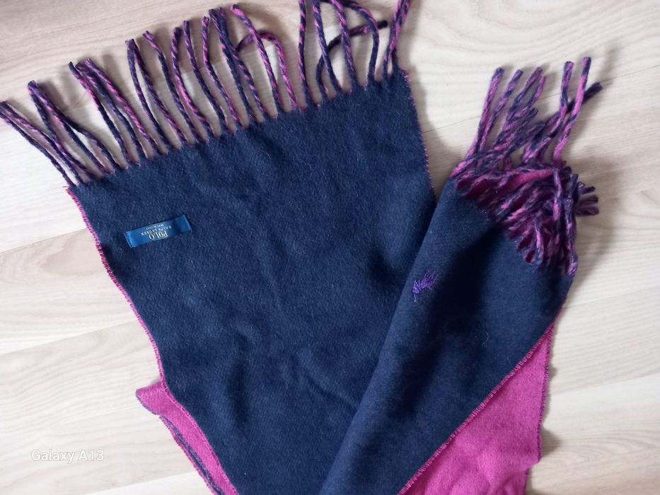 Polo Ralph Lauren Oryginalny szalik damski wełna