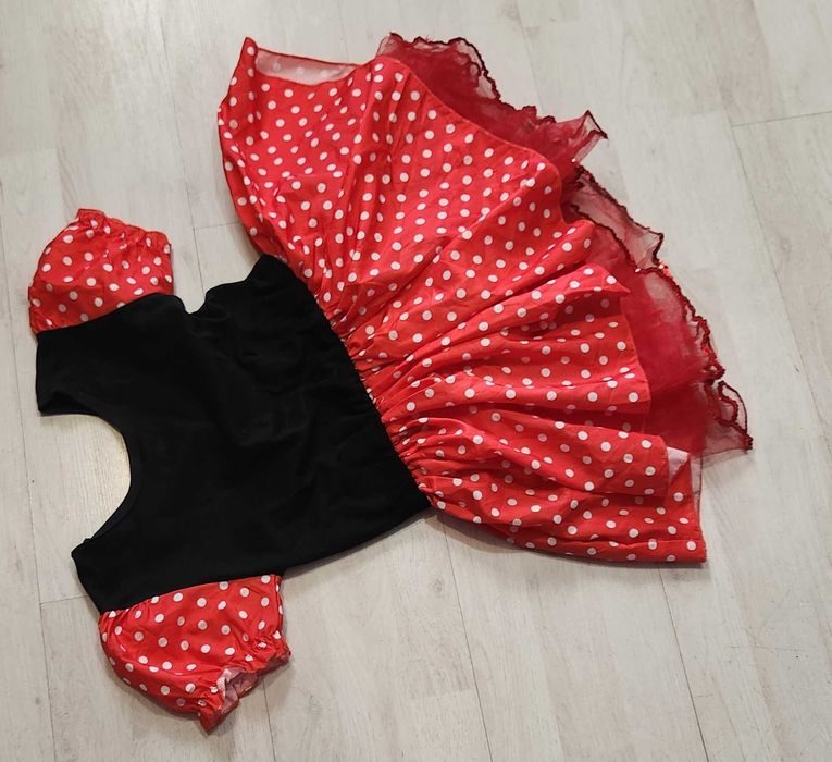 strój biedronki sukienka grochy biedronka myszka mini 1730