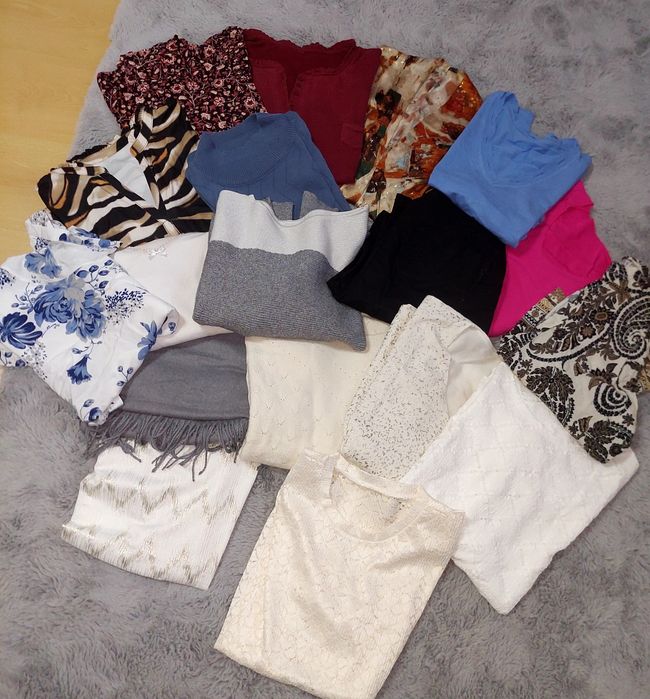 Conjunto roupas senhora muitas peças