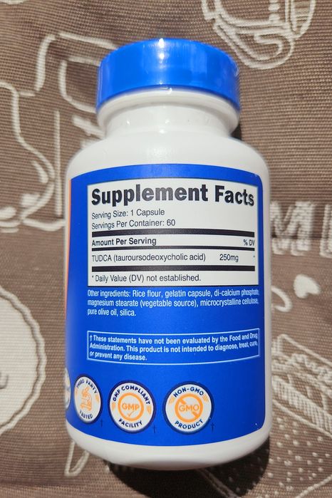 Nutricost Тудка tudca ТУДХА тауроурсодезоксихолева кислота 60 шт