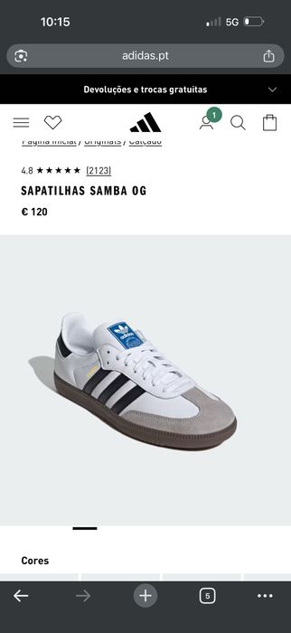 Adidas samba feminino