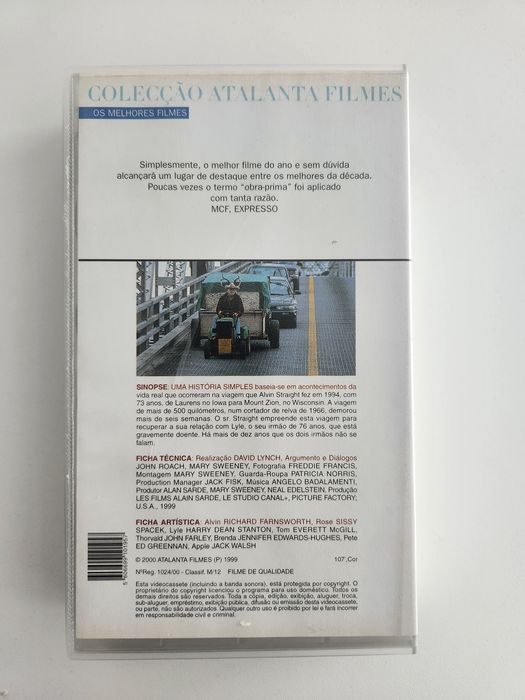 Filme VHS Uma História Simples