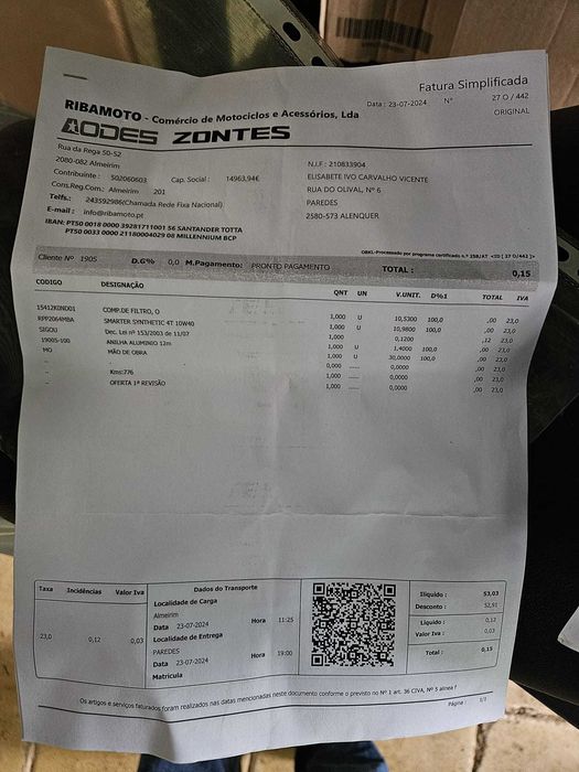 Honda CBF125 de 2023 – Como Nova | 10.700km | Sempre em Garagem