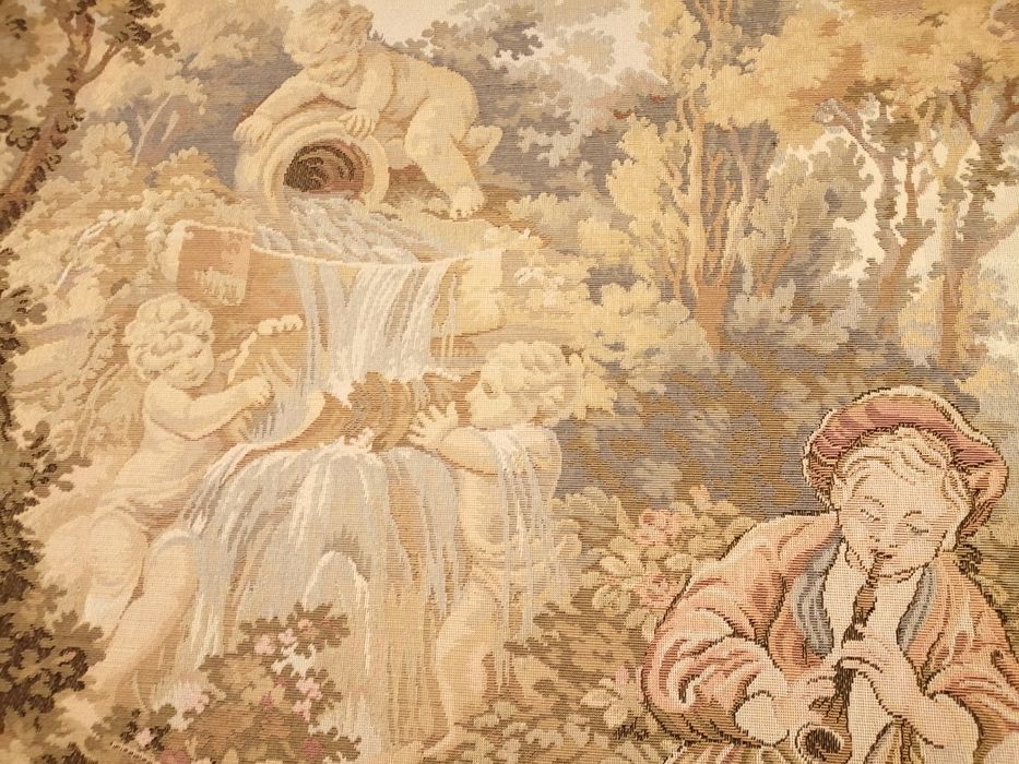 Quadro de Arraiolos com moldura clássica 1,22m x 0,90m Peça tradic