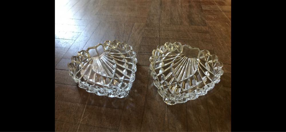 Conjuntos taças / saladeiras / fruteiras antigas vidro e cristal