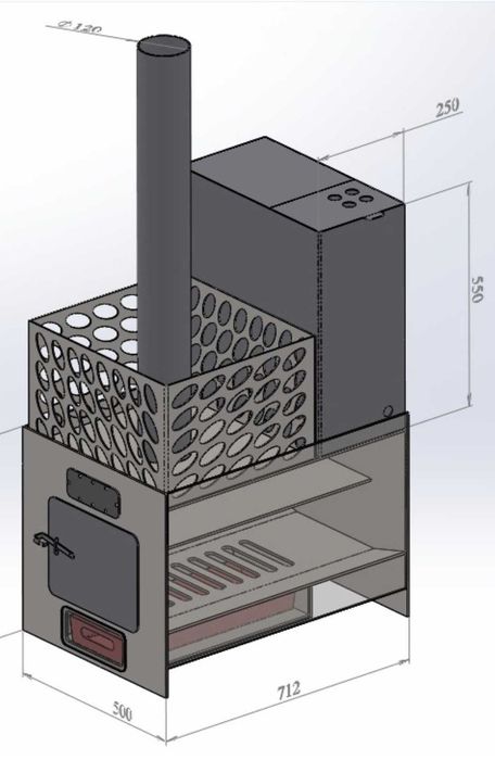 .чертежи банных печей, банный чан