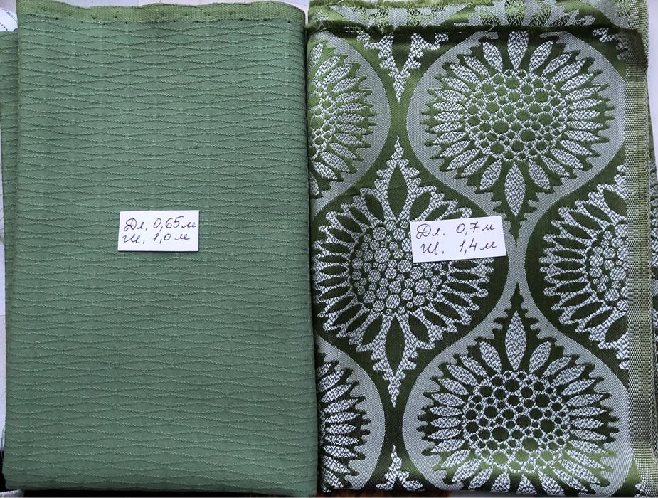 Отрезы ткани новые 70х140 см и 65х100 см по 50 грн.