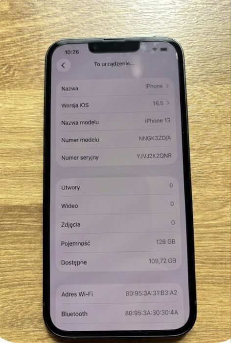 IPHONE 13  128 GB Bateria 94%