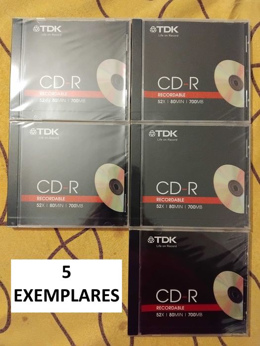 CD-R virgem 0,40 cêntimos! para gravar TDK Verbatim Datawrite Mitsai ...