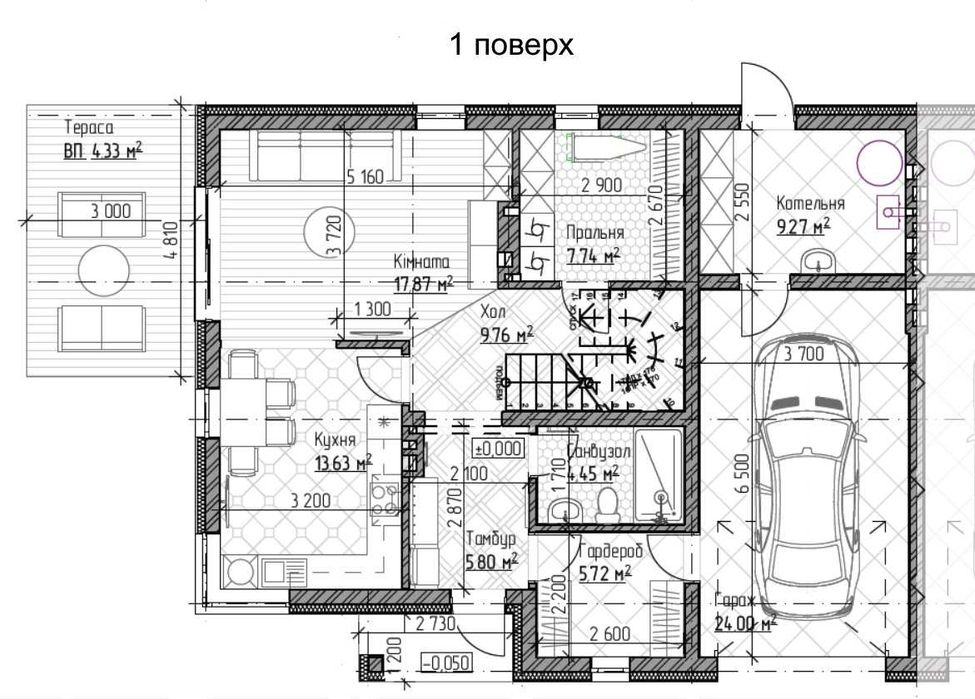 Котедж 165 кв. м з гаражем та ділянкою 4,8 соток