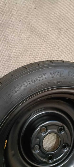 Roda pneu suplente 125/80R15 - Hyundai, Kia, Mitsubishi, Mazda