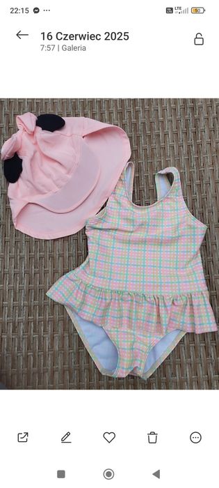 Strój kąpielowy jak nowy r ,86/92 plus czapka do wodyi Minnie
