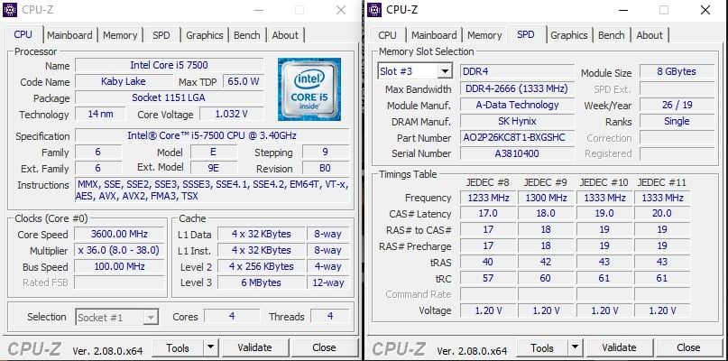 Płyta główna MSI z270-A-PRO+i57500+16GB DDR4 Geil