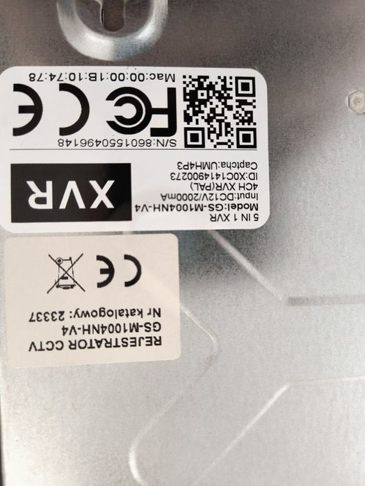 Rejestrator kamery gise