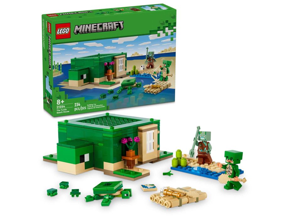 LEGO® 21254 Minecraft - Domek na plaży żółwi
