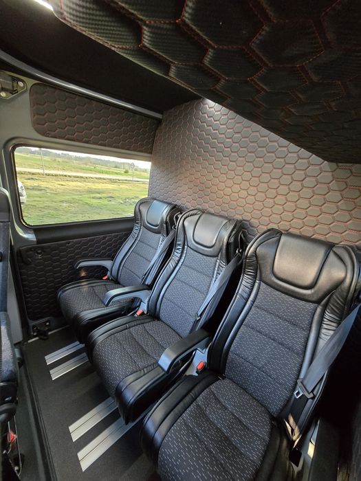 Zabudowy do busów montaż foteli Sprinter Master Iveco webasto Fotele