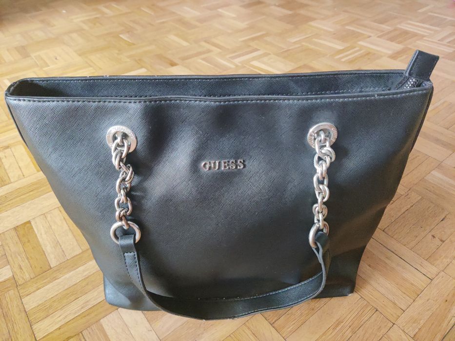 Torebka Guess czarna shopperka