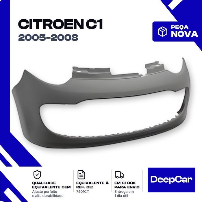 Para-choques Citroen C1 7401CT Frente (2005-2008) Peça Nova