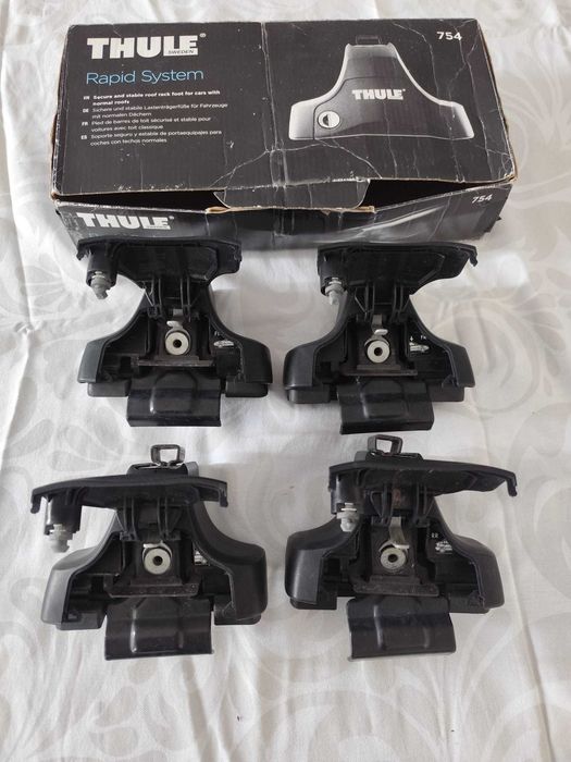 Barras tejadilho Norauto 108 cm + Thule Rapid System 754 + Thule Kit 1019