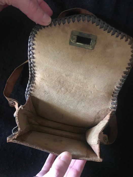 Mala de pele, Vintage, bom estado, muito bonita