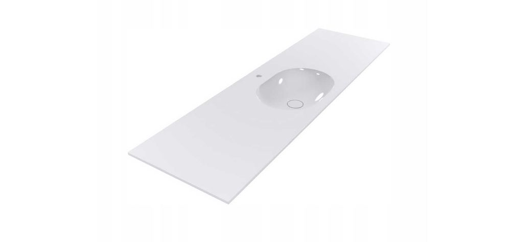 Umywalka z lanego marmuru długa Miraggio.