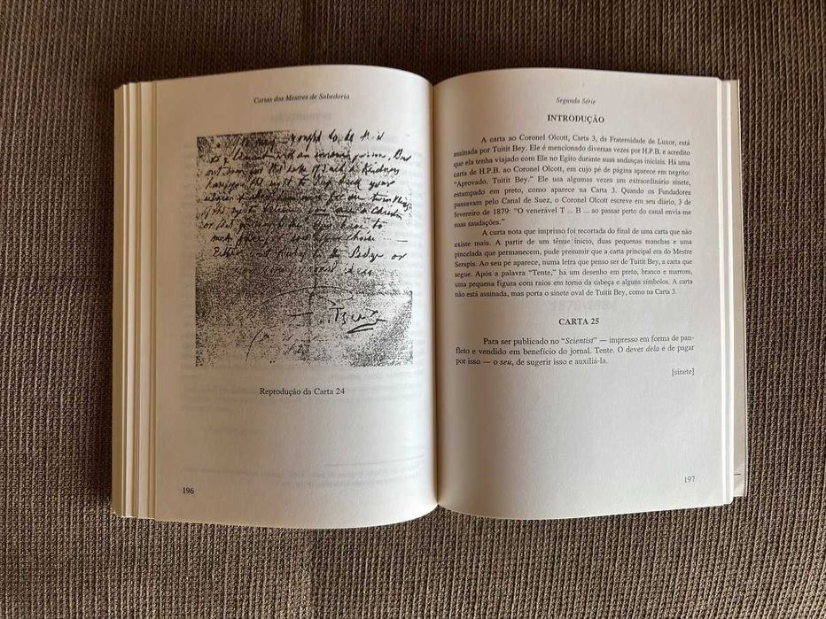 Livro Teosofia Sociedade Teosófica Cartas dos Mestres da Sabedoria