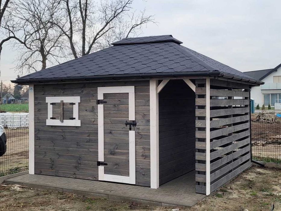 •••• Domek narzędziowy •••• BARTEK 5x4 drewutnia producent DREWNOTRIK