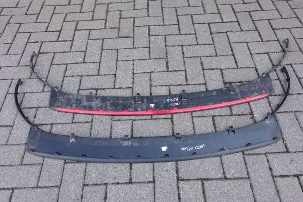 SPOILER HOKEJ ZDERZAKA PRZÓD KIA CEED III GT RED