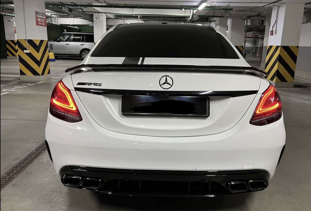 Диффузор бампера задний насадки Mercedes benz W205 C class C63 AMG