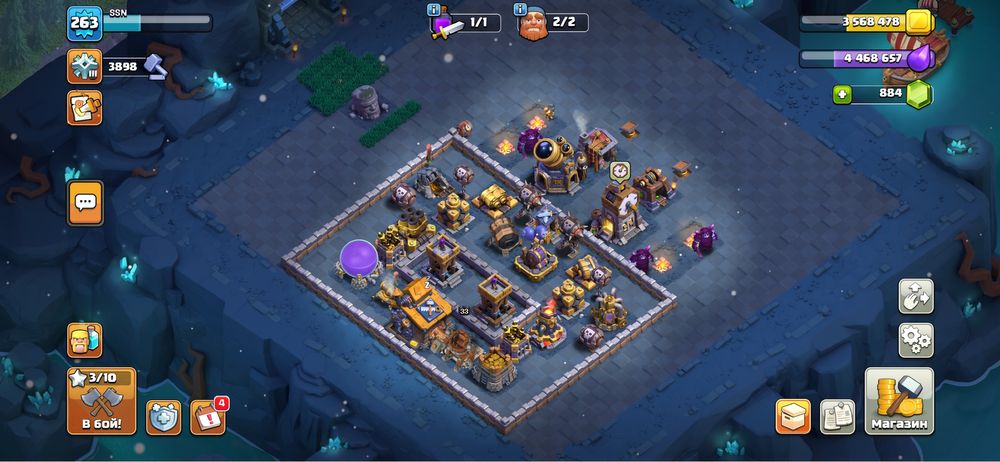 Аккаунт Clash Of Clans 17 TH почти фулл