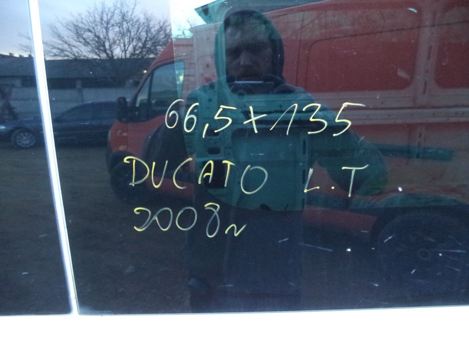 Szyba boczna lewa środkowa oryginał Ducato Boxer Jumper 2008R