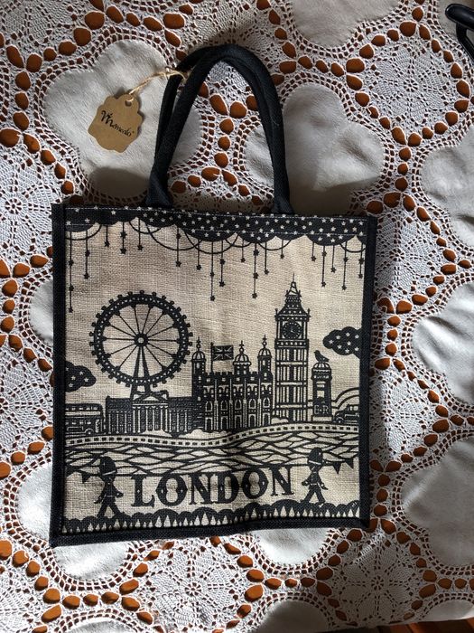 Nowa torba płocienna London eye