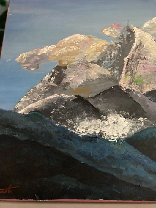 obraz przedstawiający góry