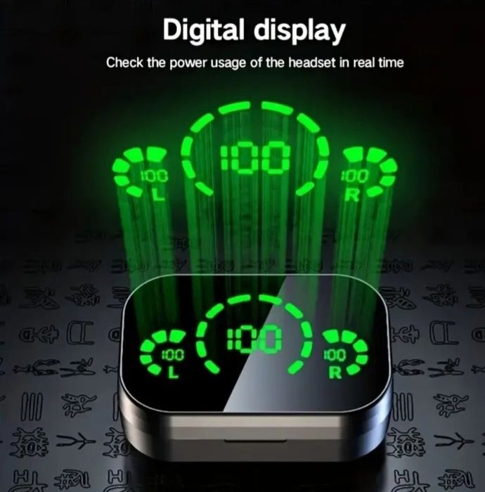 Навушники Bluetooth 5,3 TWS сенсорна гарнітура power bank