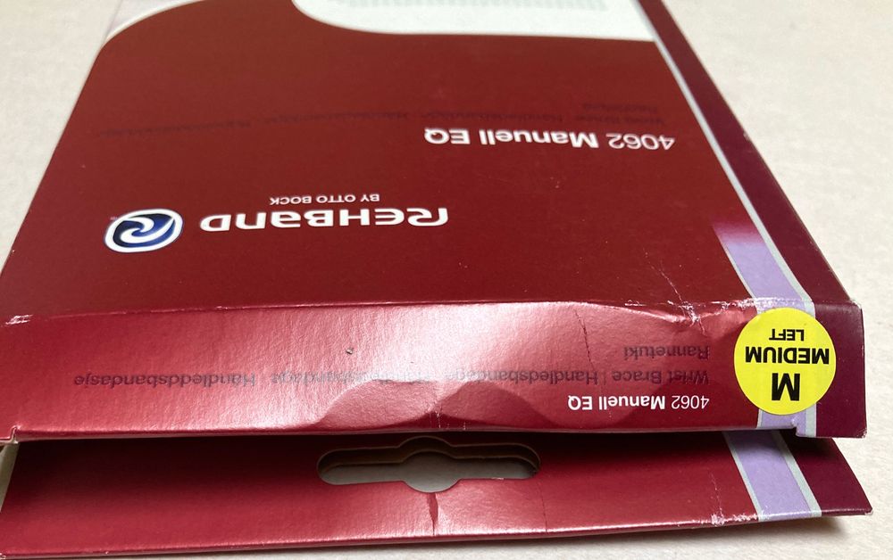 REHBAND 
Stabilizator/ orteza nadgarstka z ujęciem kciuka

Niebieski
M