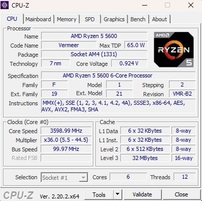 AMD Ryzen 5 5600