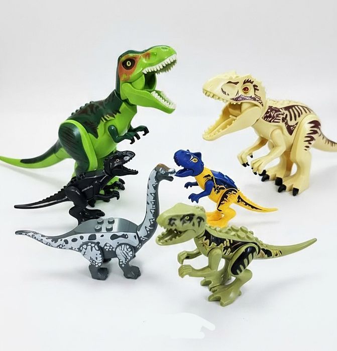 Klocki dinozaury Jurassic World klocki figurka dinozaur zestaw kompatybilne z lego klocki t Rex Brachiozaur carnotaur