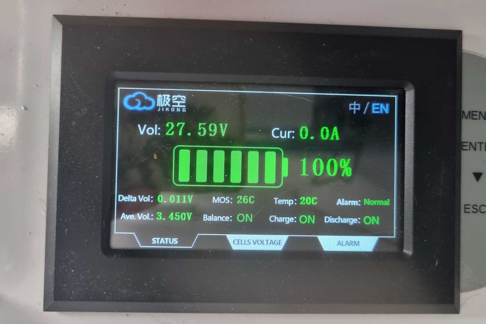 JK BMS v19 200 A balanser 2 A 8/24v lub 16/48v