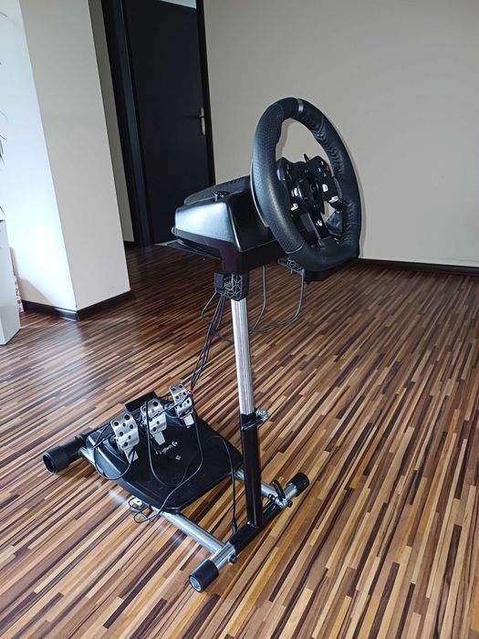 Kierownica logitech 920 z pedałami, shifterem i stojakiem