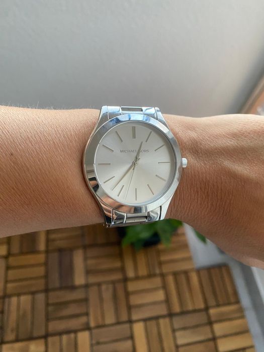 Relógio Michael Kors Slim Runway Prateado – MK3178