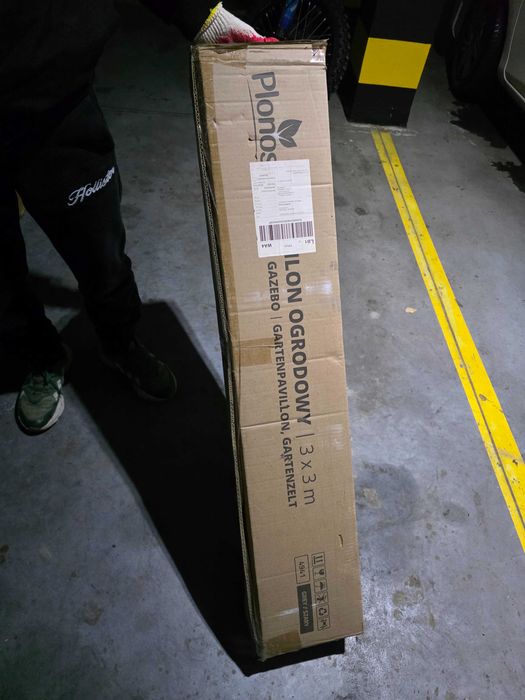 Pawilon ogrodowy 3x3 m – 4 ściany | Plonos | Szary