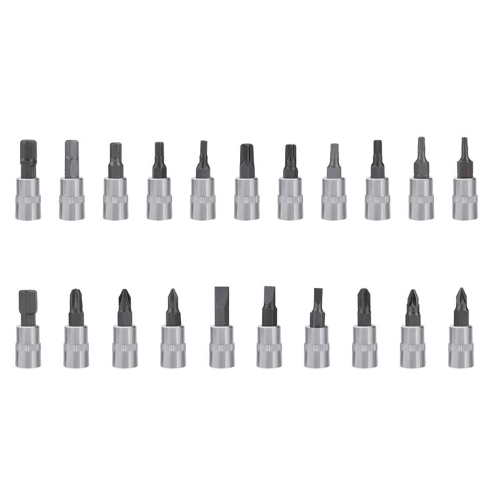 Zestaw narzędzi 46el. Torx , grzechotka , imbusy , bity
