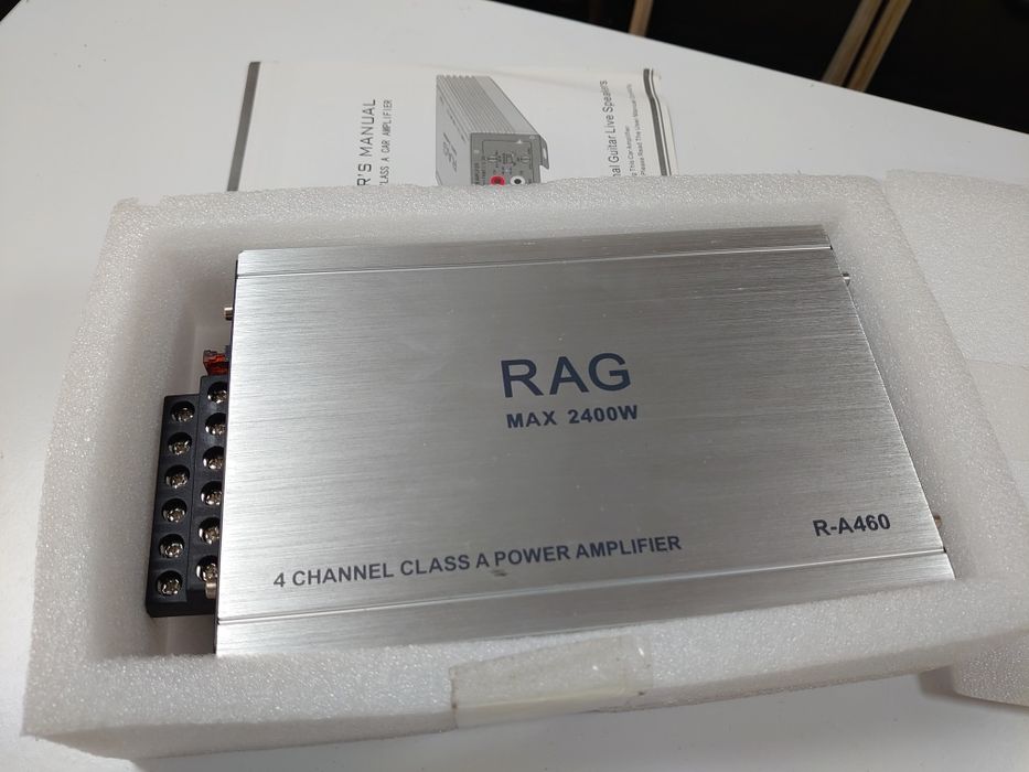 Усилитель автомобильный 4х канальный малогабаритный АВ класса. Новый